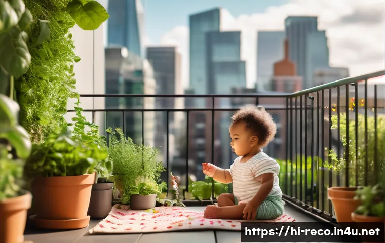 생태환경 관련 최신 뉴스와 동향 - A joyful, diverse family (a couple and their child, all modestly dressed in comfortable, everyday cl...